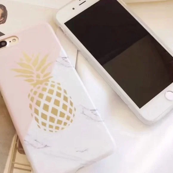NEW iPhone 6+/6s+ Marble Pineapple Case - Picture 3 of 3